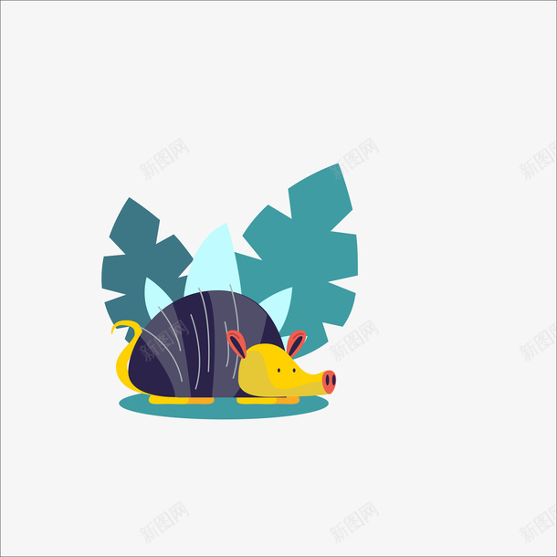 卡通猪矢量图ai免抠素材_88icon https://88icon.com ppt素材 动物 扁平化 猪 矢量图