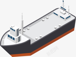 创意轮船白色矢量图素材
