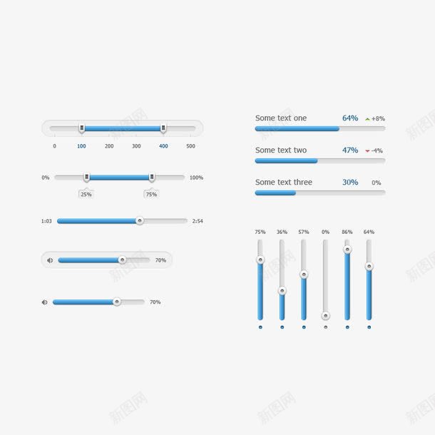 进度条均衡器png免抠素材_88icon https://88icon.com 均衡器 滚动条 进度条