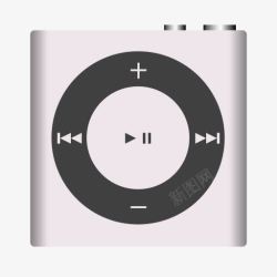 苹果iPod纳米洗牌白iPodshuffle素材