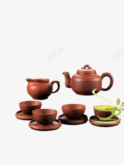 一套茶具png免抠素材_88icon https://88icon.com 享受 泡茶 清新 茶壶 茶杯