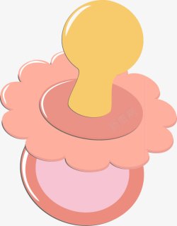 粉色的婴儿奶嘴素材