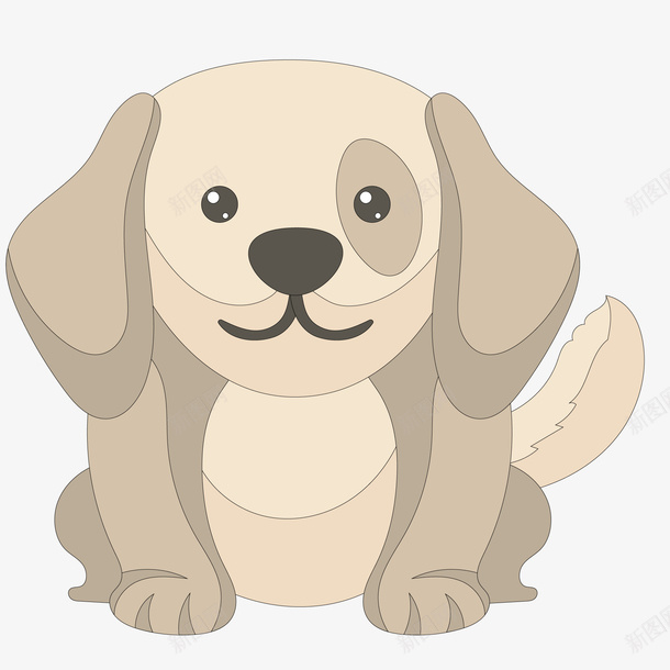 卡通可爱的宠物小狗矢量图ai免抠素材_88icon https://88icon.com 动物 卡通 可爱 宠物 小狗 扁平化 矢量图