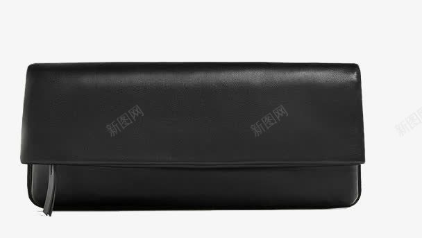 zara大型真皮手拿包png免抠素材_88icon https://88icon.com 产品实物 手拿包 时尚 黑色