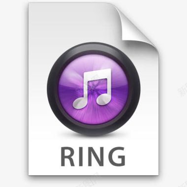 紫色提子铃声紫色iTunes的文件类型的图标图标