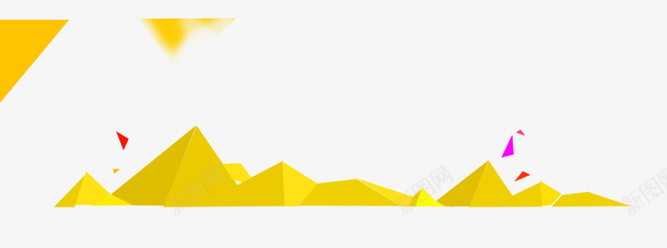 金色多边形psd免抠素材_88icon https://88icon.com 多边形 素材 金色