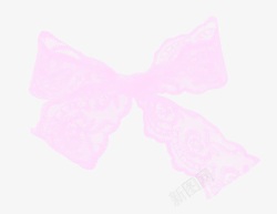 粉色蝴蝶结丝巾素材