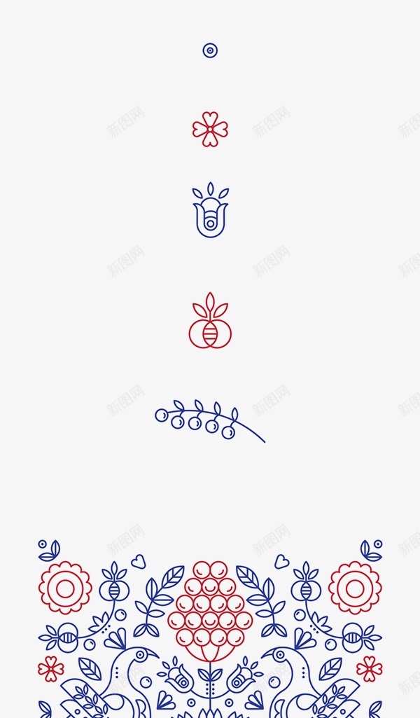 手绘植物底纹png免抠素材_88icon https://88icon.com 底纹 手绘 植物 背景装饰 鲜花