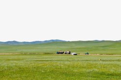 蒙古绿色的草原素材