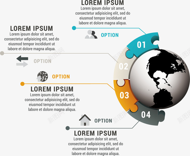 创意地球矢量图eps免抠素材_88icon https://88icon.com ppt元素 分类标签 图表 地图 矢量图