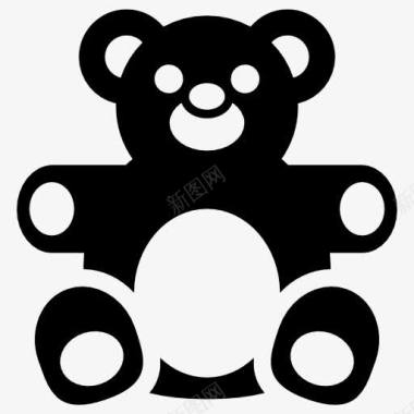 熊泰迪玩具熊图标图标