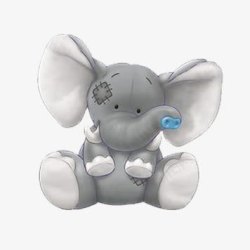 小象玩具卡通玩具灰色的小象高清图片