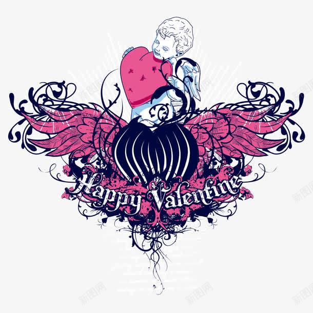 丘比特爱神png免抠素材_88icon https://88icon.com 丘比特 情人节 浪漫 爱心 紫色