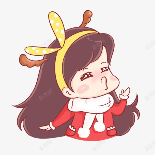 卡通头戴黄色发带小女孩png免抠素材_88icon https://88icon.com 卡通 女孩 黄色