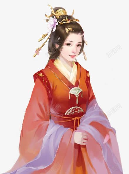 淑手绘端庄淑女png免抠素材_88icon https://88icon.com 手绘 淑女 端庄