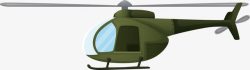 绿色军用直升飞机素材