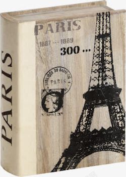 巴黎铁塔的书素材