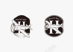世界大战战斗机标签素材
