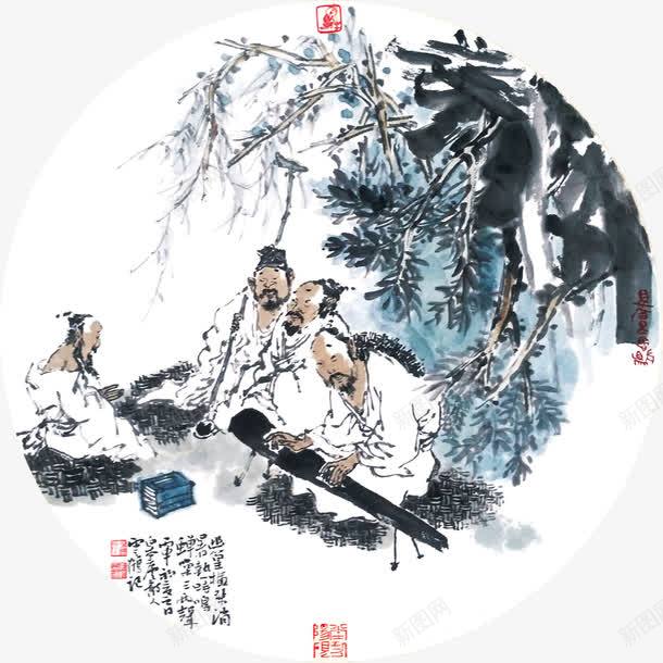 中国风水墨风格创意诗人作诗png免抠素材_88icon https://88icon.com 中国风 作诗 创意 水墨风格 诗人