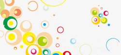 抽象炫彩几何圈圈素材
