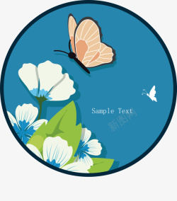 精美蝴蝶动物logo矢量图素材