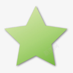 绿色的五角星图标图标