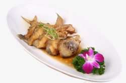 精品菜肴香酥鲳鱼高清图片