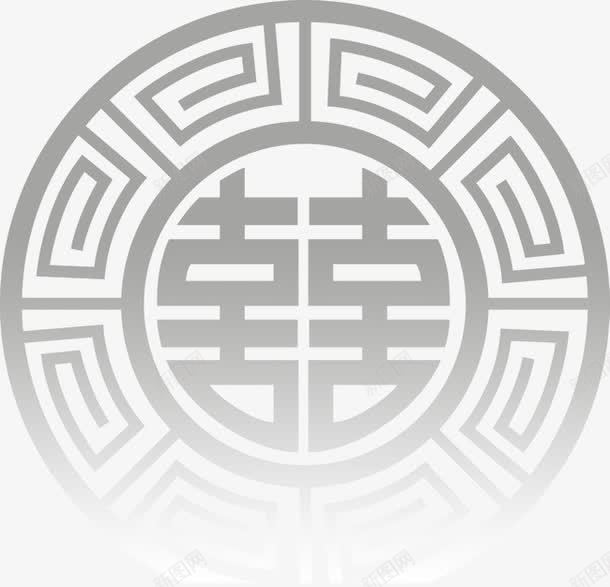 窗花圆形喜png免抠素材_88icon https://88icon.com 喜 圆形 窗花