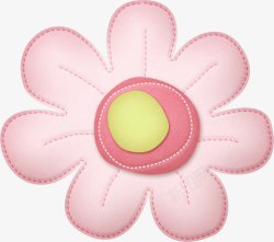 粉色大花展板素材