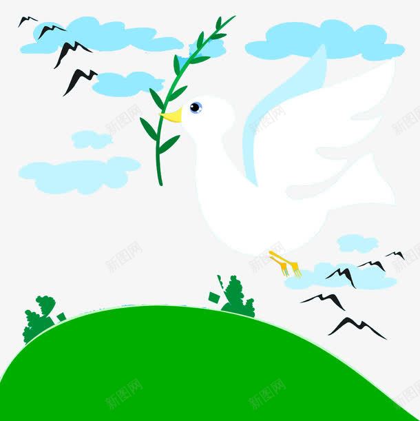 手绘可爱小鸟png免抠素材_88icon https://88icon.com 卡通 可爱 小鸟 手绘 柳叶 树叶 环保 绿叶 绿色环境