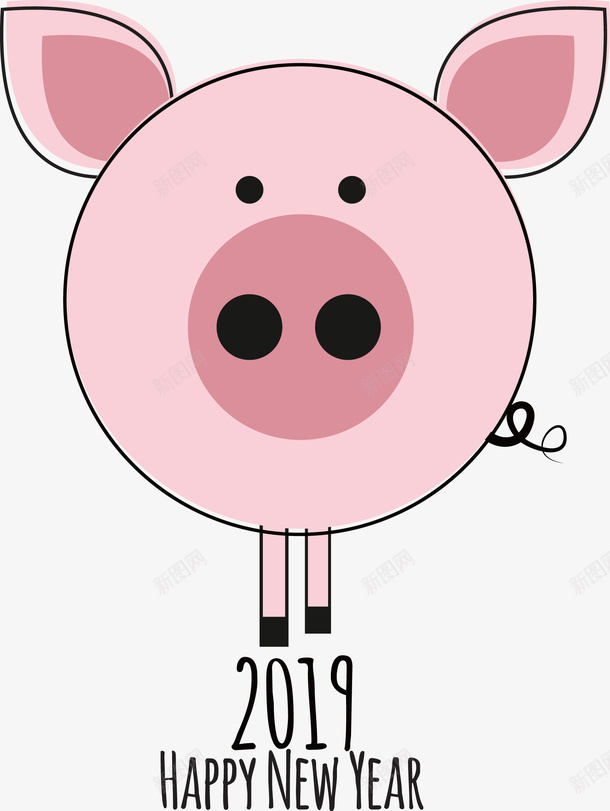 一只粉红色的猪矢量图eps免抠素材_88icon https://88icon.com 猪 粉猪 粉猪png 粉猪矢量图 粉色的猪 矢量图