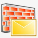 电子邮件响应块电子邮件滤波器防火墙plasticxp图标图标