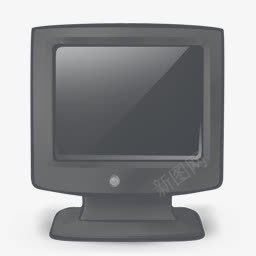 黑色电脑显示屏图标图标