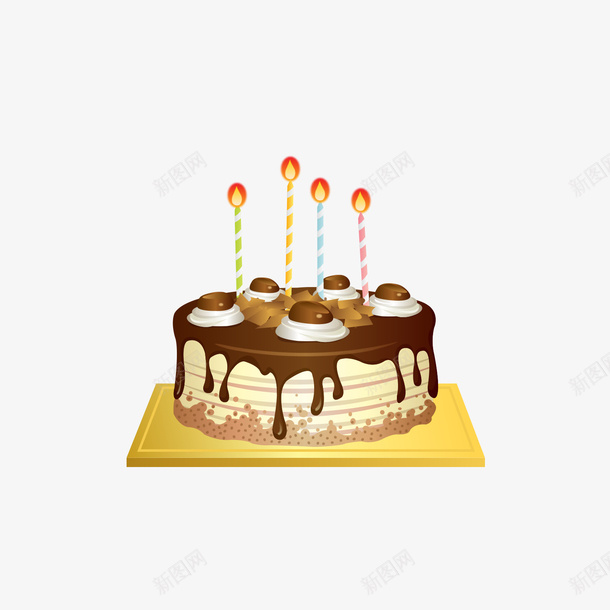 一份生日蛋糕矢量图ai免抠素材_88icon https://88icon.com 一份 生日蛋糕 食物 矢量图