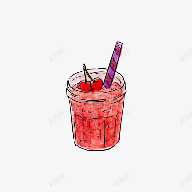 红色杯装沙冰png免抠素材_88icon https://88icon.com 夏季 杯子 沙冰 矢量杯子 矢量沙冰 红色 美味沙冰