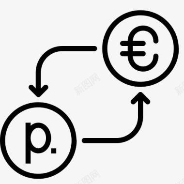 流通货币白俄罗斯转换货币欧元钱卢布以货图标图标