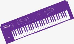 紫色电子琴素材