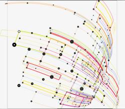 线与点矢量图素材