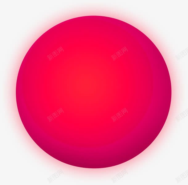 红色简约圆圈效果元素png免抠素材_88icon https://88icon.com 免抠PNG 圆圈 效果元素 简约 红色