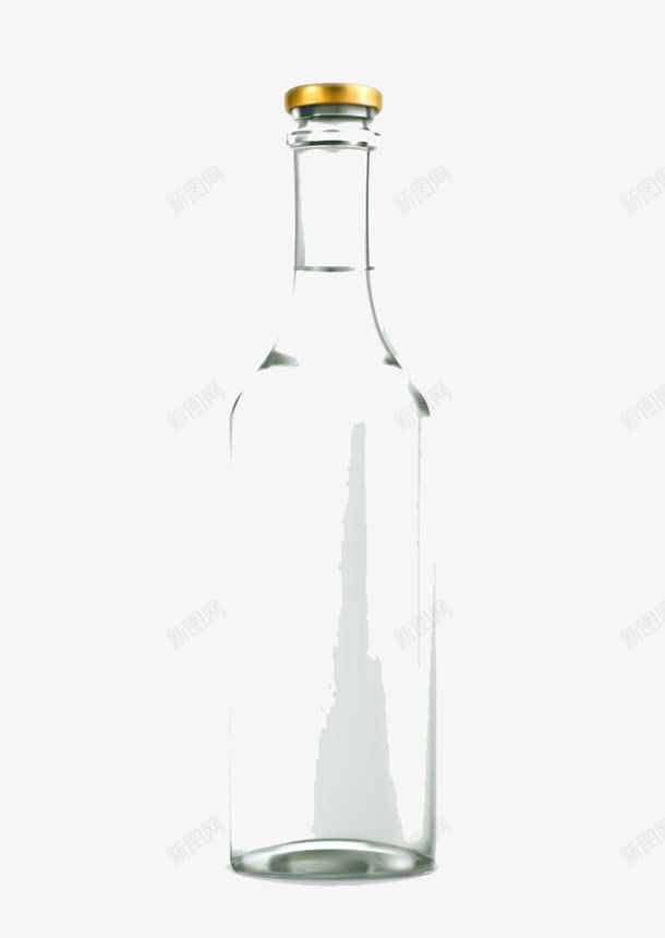 玻璃瓶png免抠素材_88icon https://88icon.com 瓶 白酒 酒精