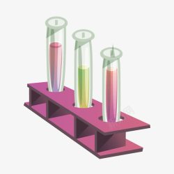 试管架子粉色实验试管架子高清图片