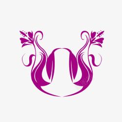 花纹底纹紫色中国风装饰素材