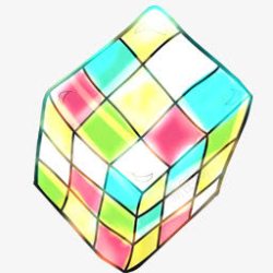 rubik魔方卡通可爱的图标高清图片