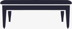 登子长凳子床尾凳贵妃登矢量图图标高清图片
