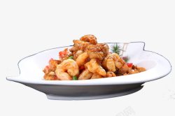鸡丁爆虾仁素材