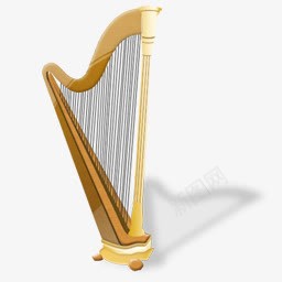 竖琴仪器音乐管弦乐队png免抠素材_88icon https://88icon.com Harp instrument music 仪器 竖琴 音乐