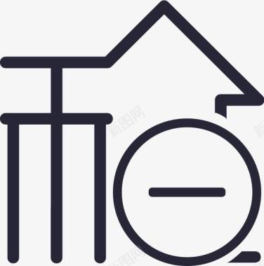 房产租赁租赁终止图标图标