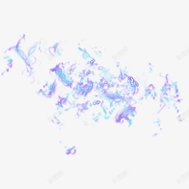 彩色抽象画png免抠素材_88icon https://88icon.com 彩色 抽象 紫色 蓝色
