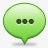 绿色的聊天气泡图标图标