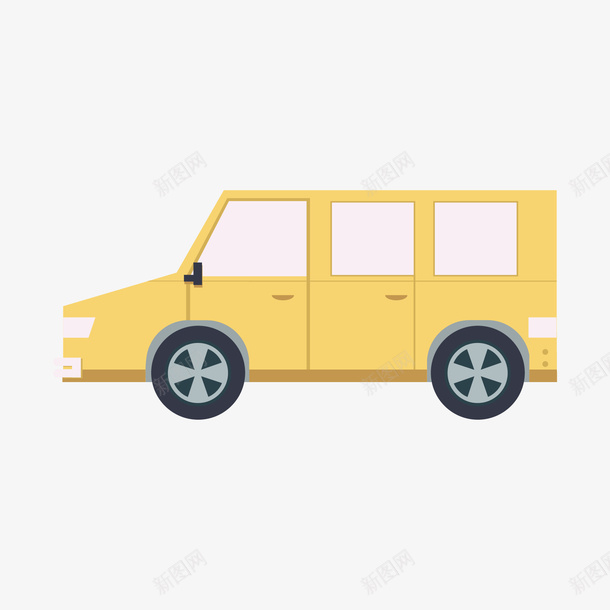 扁平化汽车矢量图ai免抠素材_88icon https://88icon.com 扁平化 汽车 矢量图